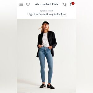 Abercrombie & Fitch The Super Skinny Ankle High Rise